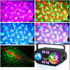 Tetra LED Moonflower Ripple Strobe UV Laser Effect