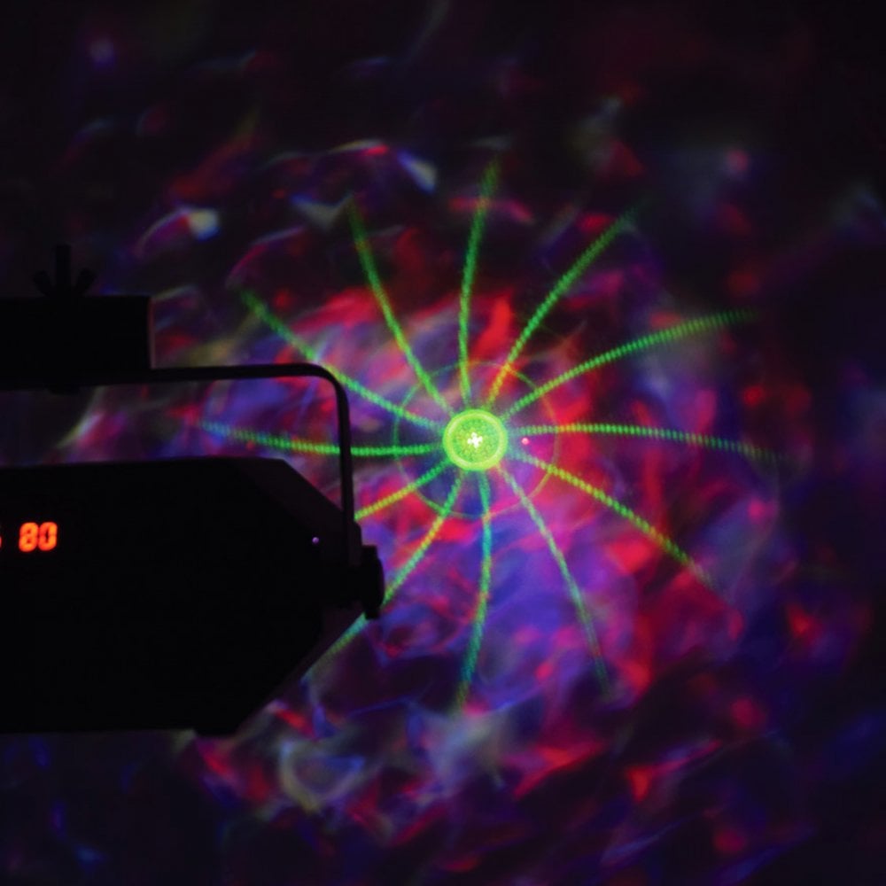 Tetra LED Moonflower Ripple Strobe UV Laser Effect