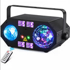 Tetra LED Moonflower Ripple Strobe UV Laser Effect