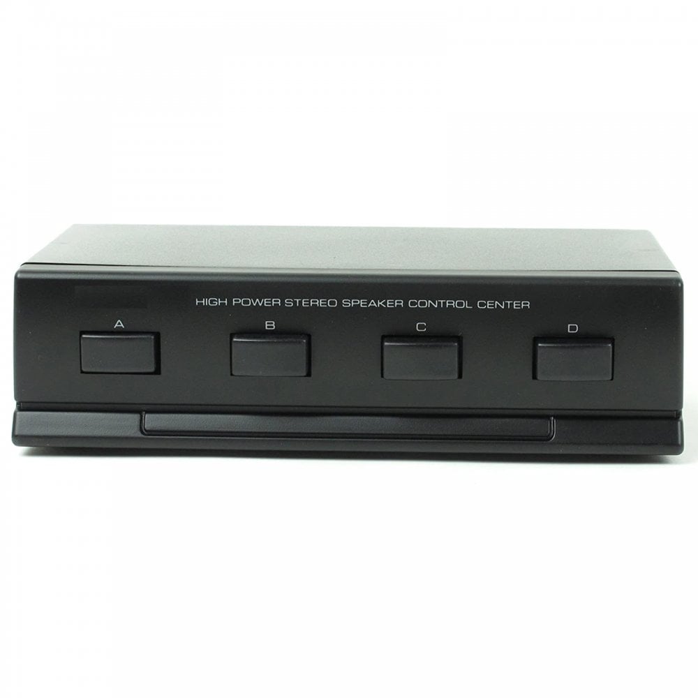 4 Way Speaker Switch Selector Box for AV Reciever / Stereo / Speakers