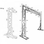 3.6m x 2.6m Light Bridge Goalpost Truss Stand Lighting System