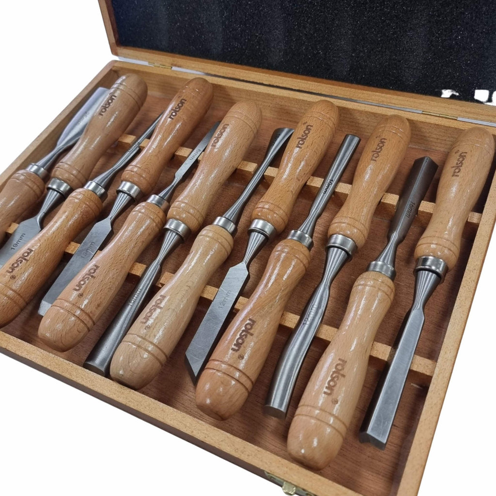 Wood Carving Chisel Set 12 piece in Storage Case