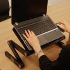 Adjustable Laptop / Tablet Stand With USB Fans Ideal For DJ Office