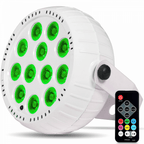 4pc 18W Rechargeable Mini LED PAR Light White Housing
