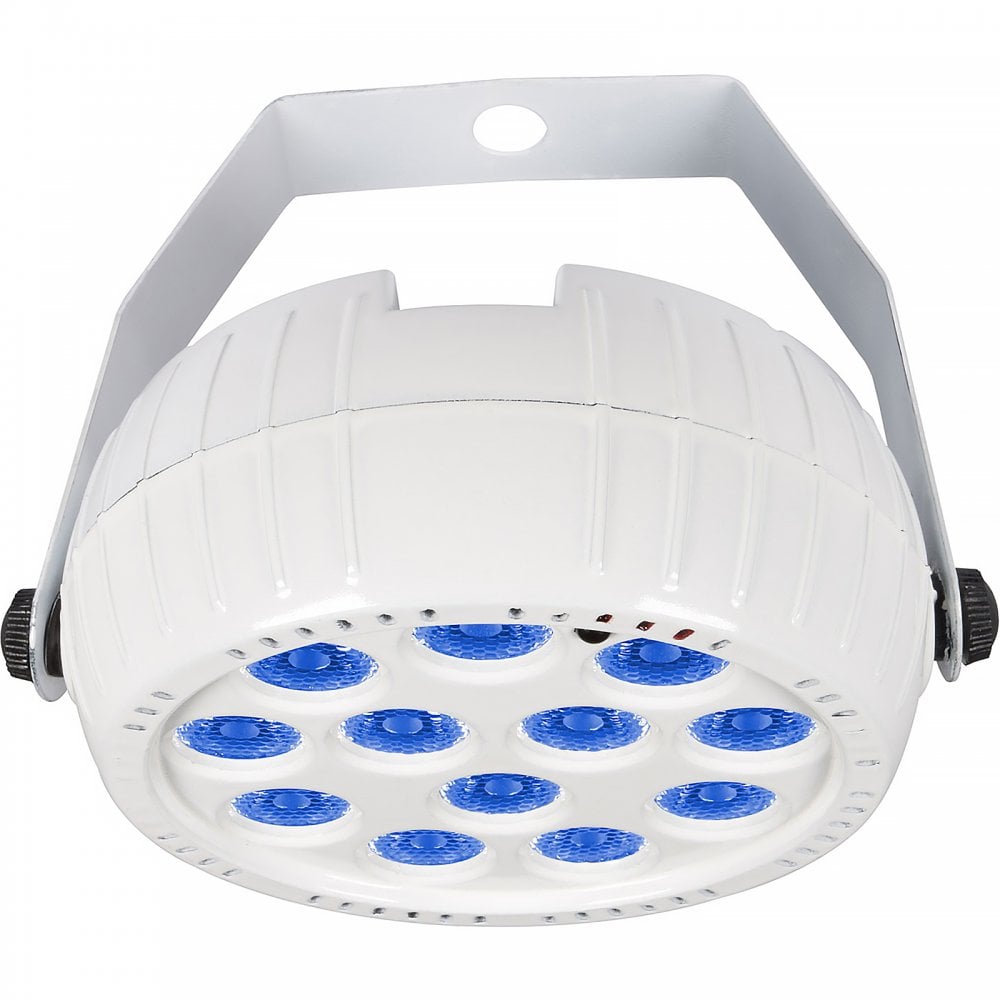 4pc 18W Rechargeable Mini LED PAR Light White Housing