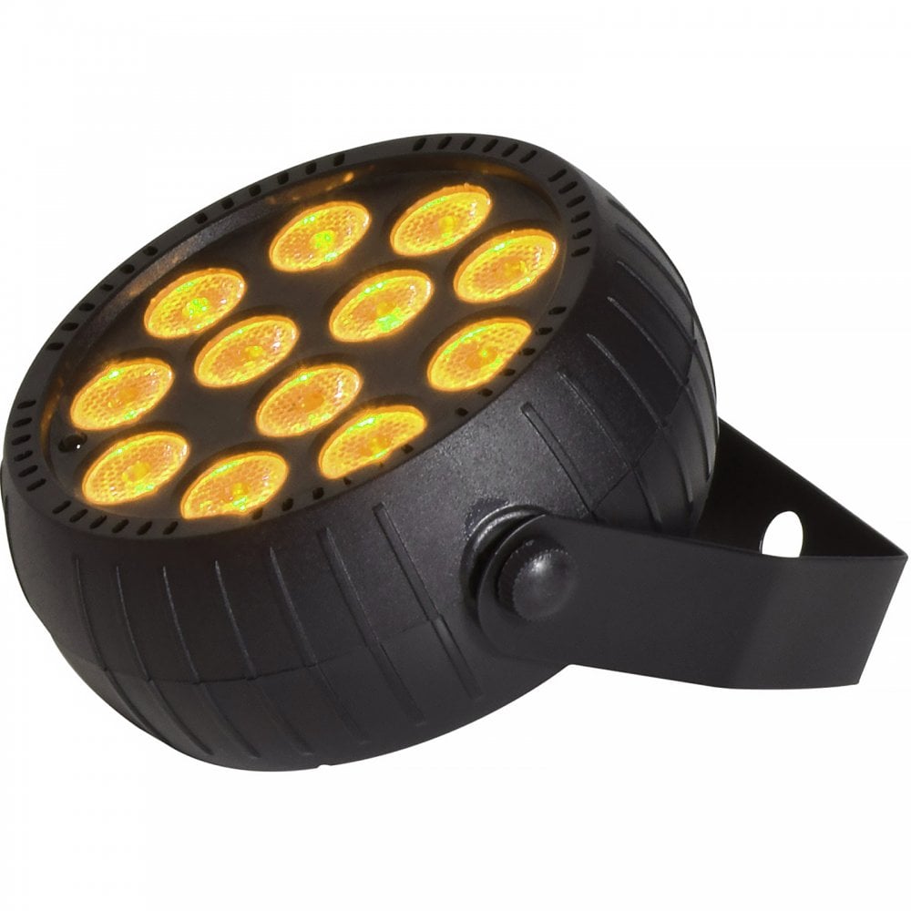 4pc 18W Rechargeable Mini LED PAR Light Black Housing