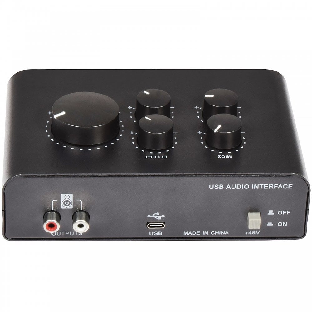 USB Audio Interface 2 Microphone Plus 1 Instrument