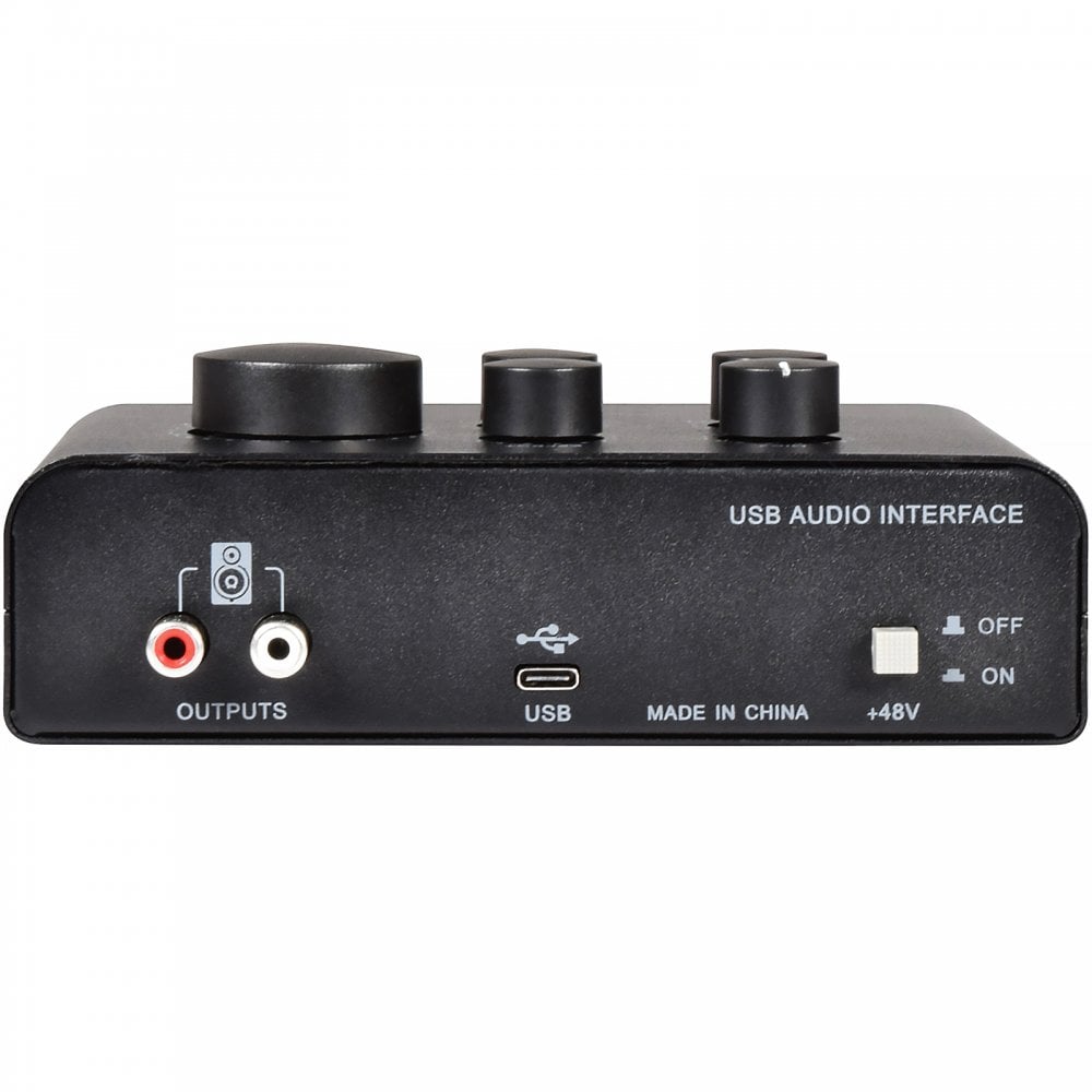 USB Audio Interface 2 Microphone Plus 1 Instrument