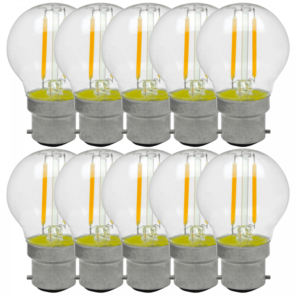 Lyyt 2w LED Energy Saving B22 Golf Ball Lamp box of 10