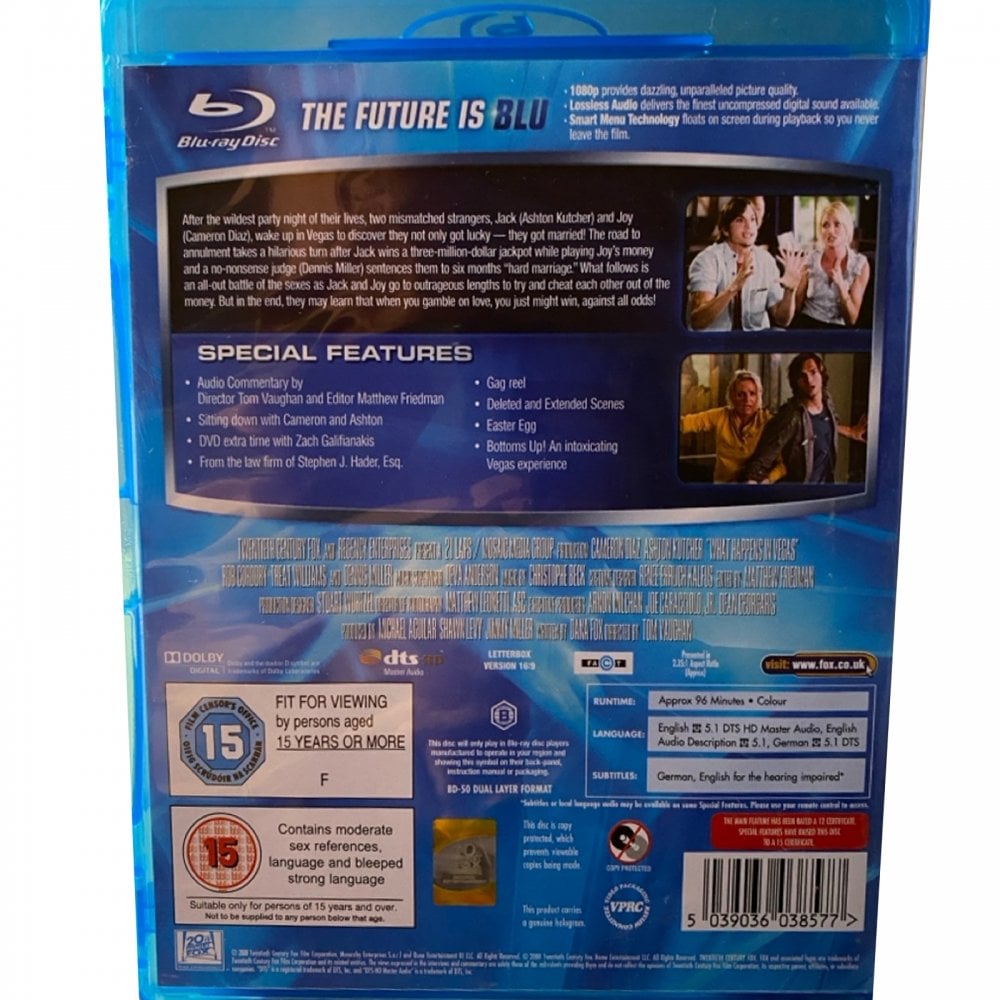 What Happens In Vegas Blu-Ray DVD Film Refurbished