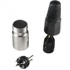 3 Pin XLR Male Plug with Solder Terminals & Cable Protector
