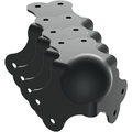4 Ball Corner Heavy Duty in Black 3 Mounting Legs