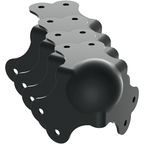 4 Ball Corner Heavy Duty in Black 3 Mounting Legs