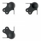 4 Ball Corner Heavy Duty in Black 3 Mounting Legs