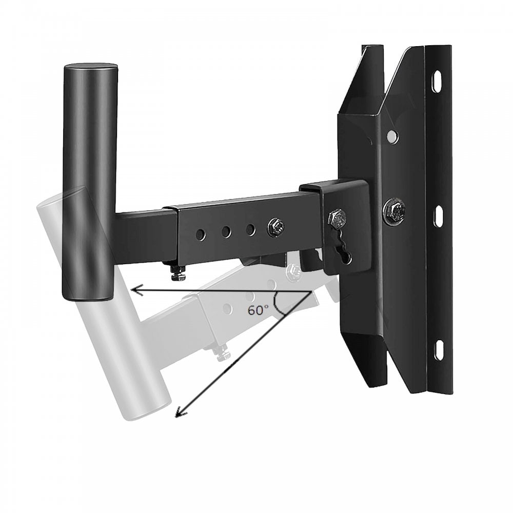Pair of Adjustable Speaker Wall Stand Brackets