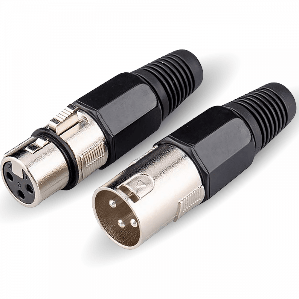3 Pin XLR Female Socket and Male Plug Set