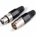 3 Pin XLR Female Socket and Male Plug Set