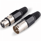 3 Pin XLR Female Socket and Male Plug Set