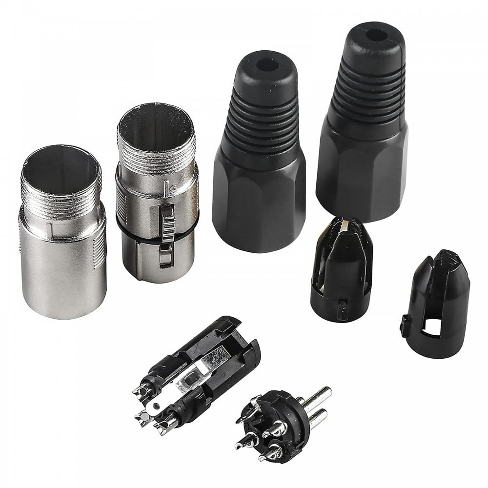 3 Pin XLR Female Socket and Male Plug Set
