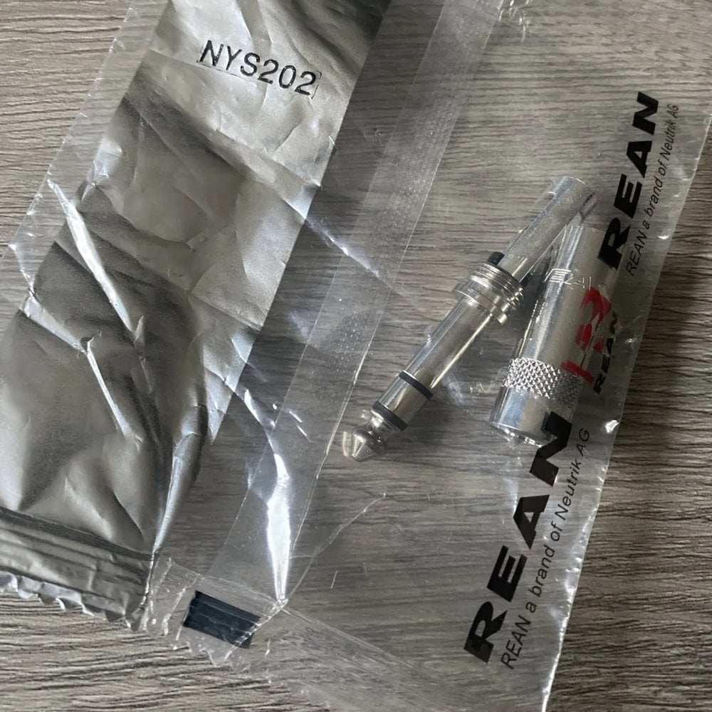 Rean NYS202 TRS 6.35mm Stereo Jack Plug