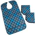 3 Piece Adult Dining Bib Set Velcro Fastening Lightweight
