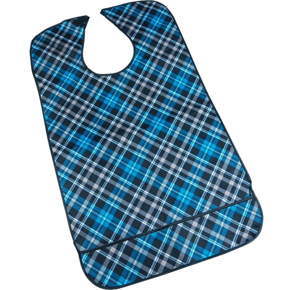 3 Piece Adult Dining Bib Set Velcro Fastening Lightweight