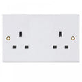 2 Gang 3 Pin UK Standard Wall Socket