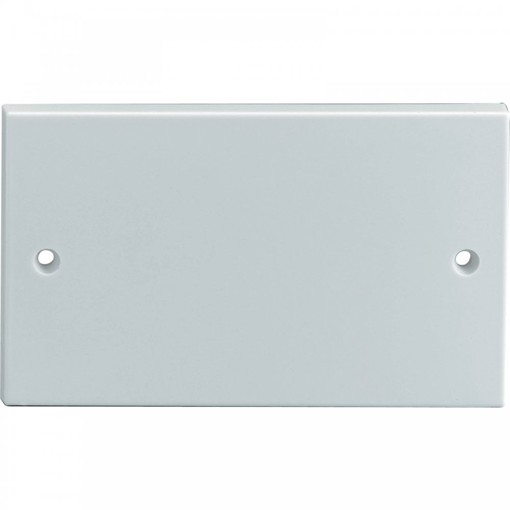 Set of 2 Double Blanking Plates in White