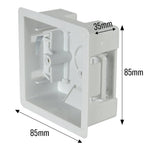 Set of 5 Dry Lining Back Boxes 1 Gang White 35mm