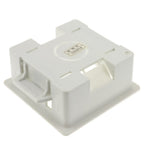 Set of 5 Dry Lining Back Boxes 1 Gang White 35mm