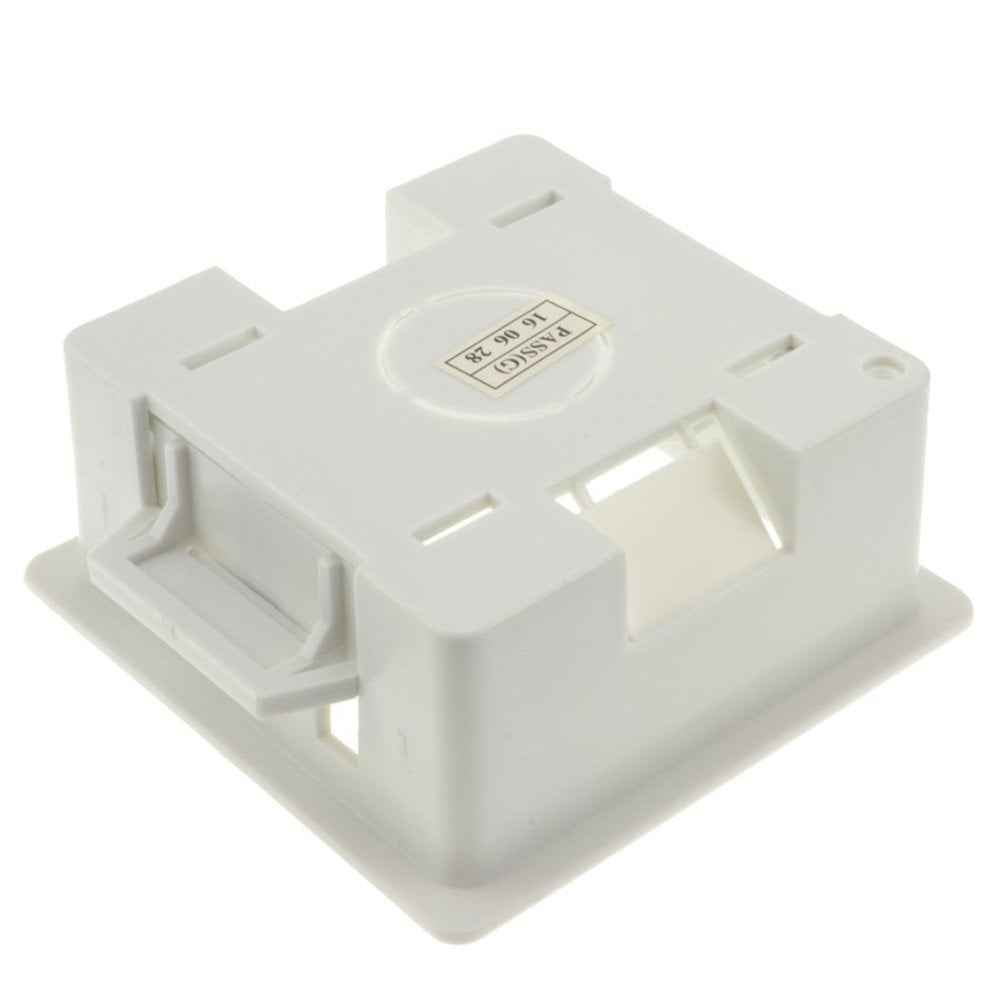 Set of 5 Dry Lining Back Boxes 1 Gang White 35mm