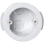 Set of 5 Dry Lining Back Boxes Circular White 35mm