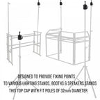 Twin Pack Top Cap 32mm Stand Fitting