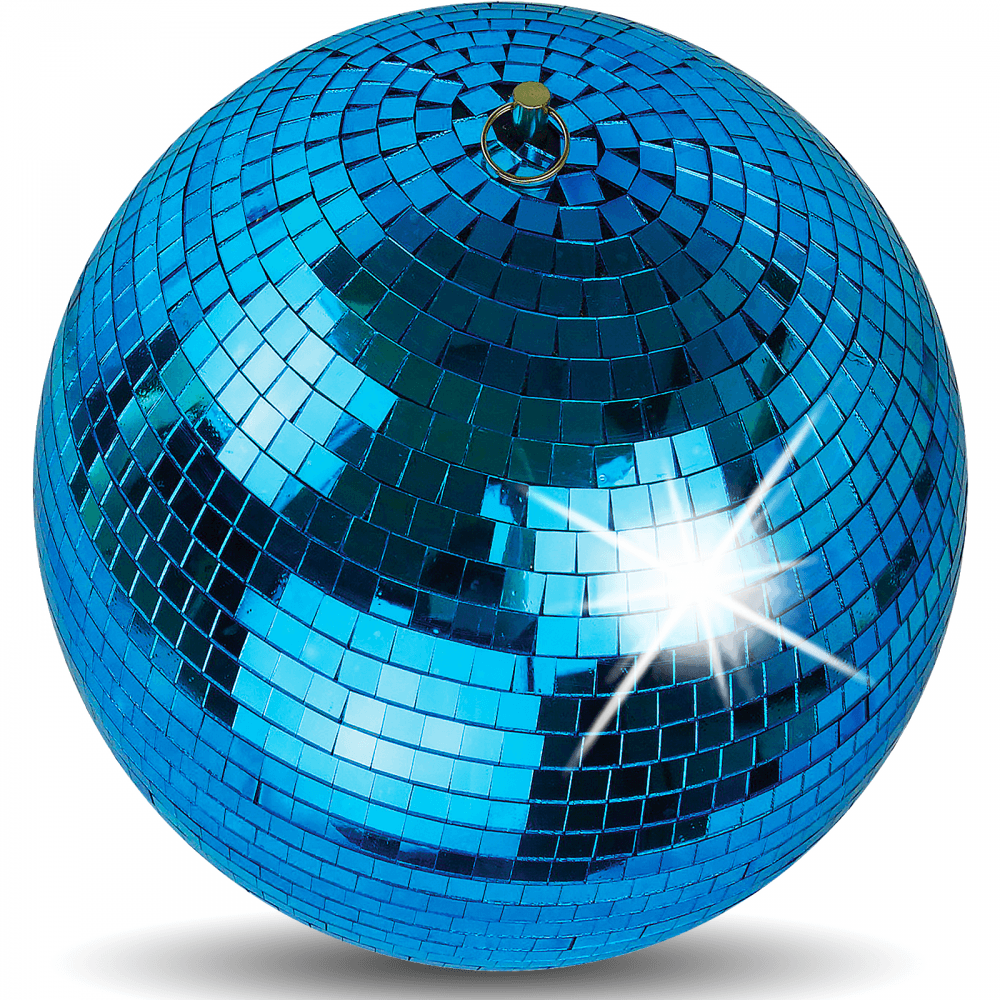 Blue Mirror Ball Decor Lighting 200mm 8"