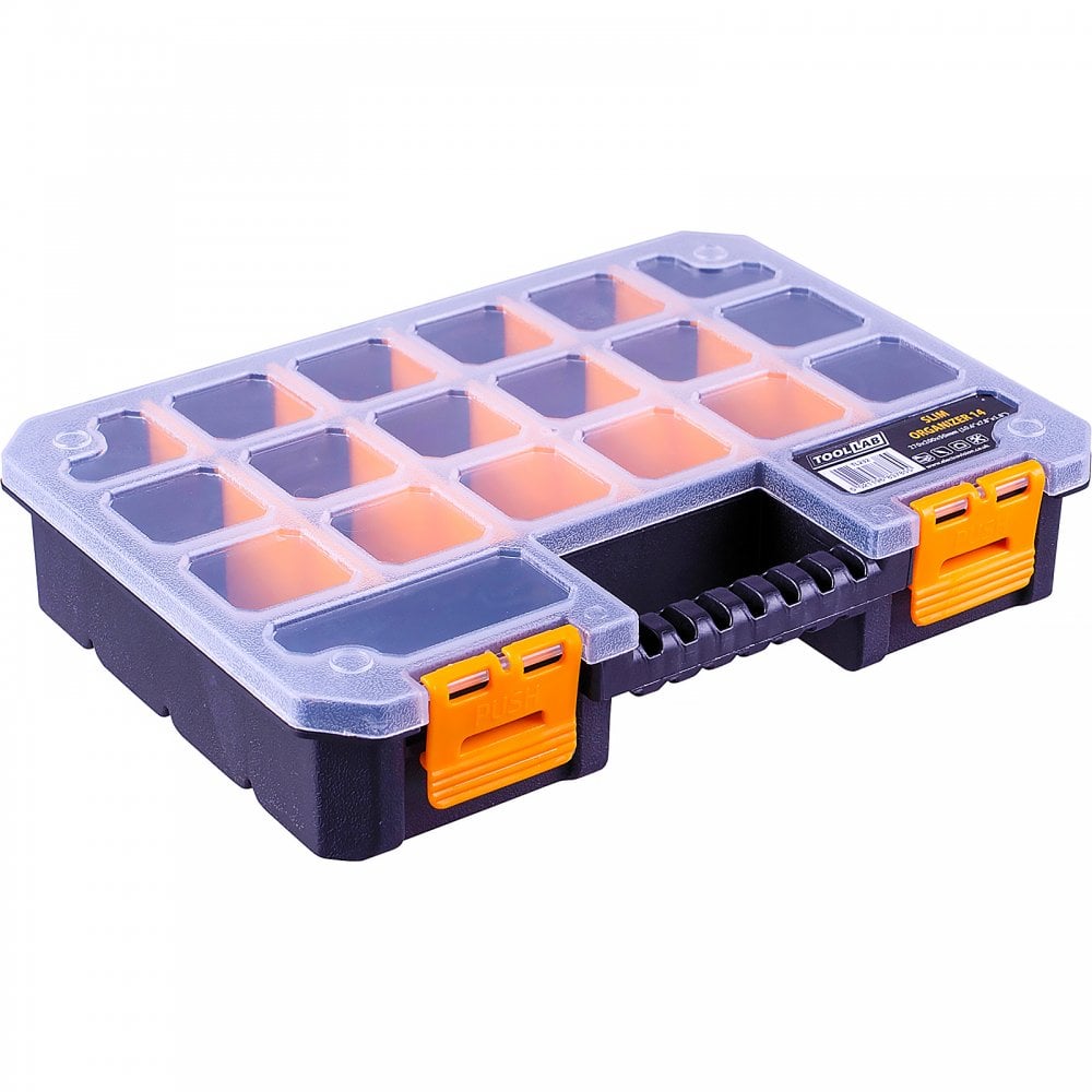 Polyporpylene Parts Box Organiser 14 Compartments, Adjustable Sizes