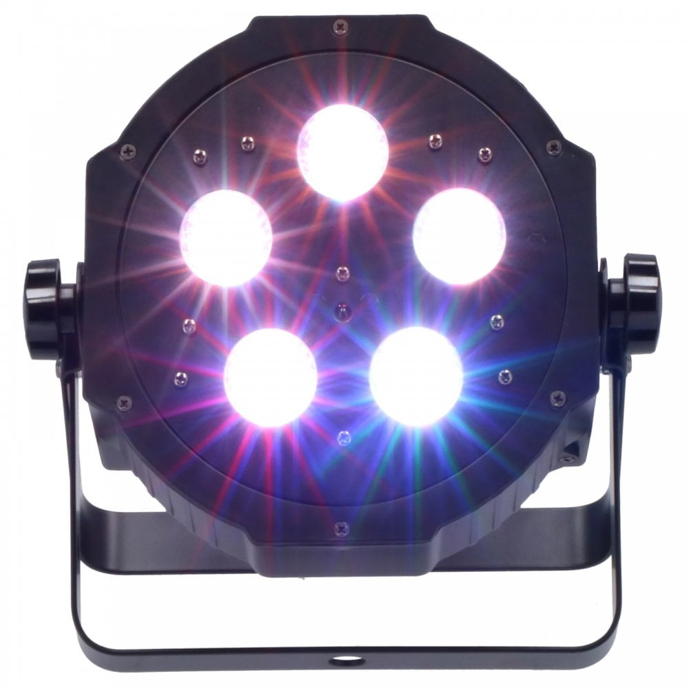 Mega HEX Par Six Colour LED Can 8pc Pack