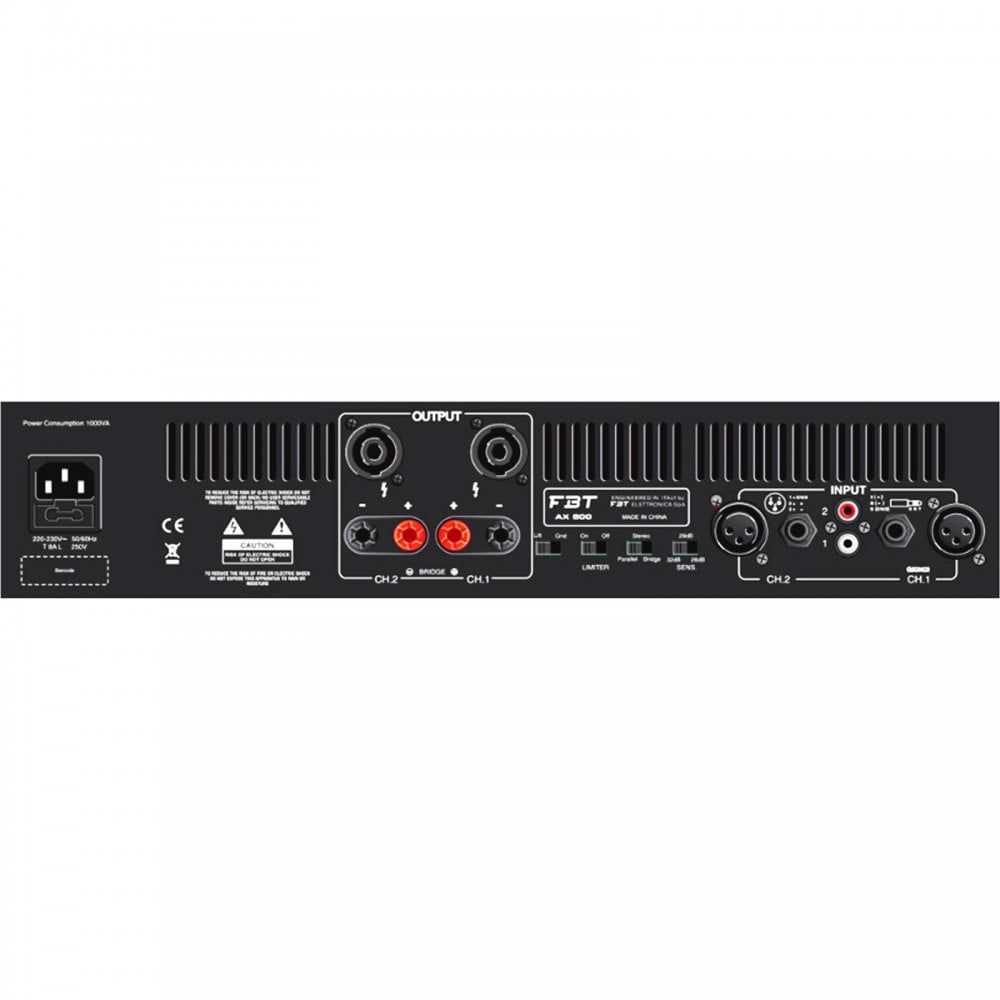 AX 800 Stereo Power Amplfier 800w RMS