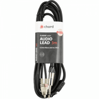 Classic Audio Lead 6.3mm Mono Jack - 2 RCA Plugs 3.0m