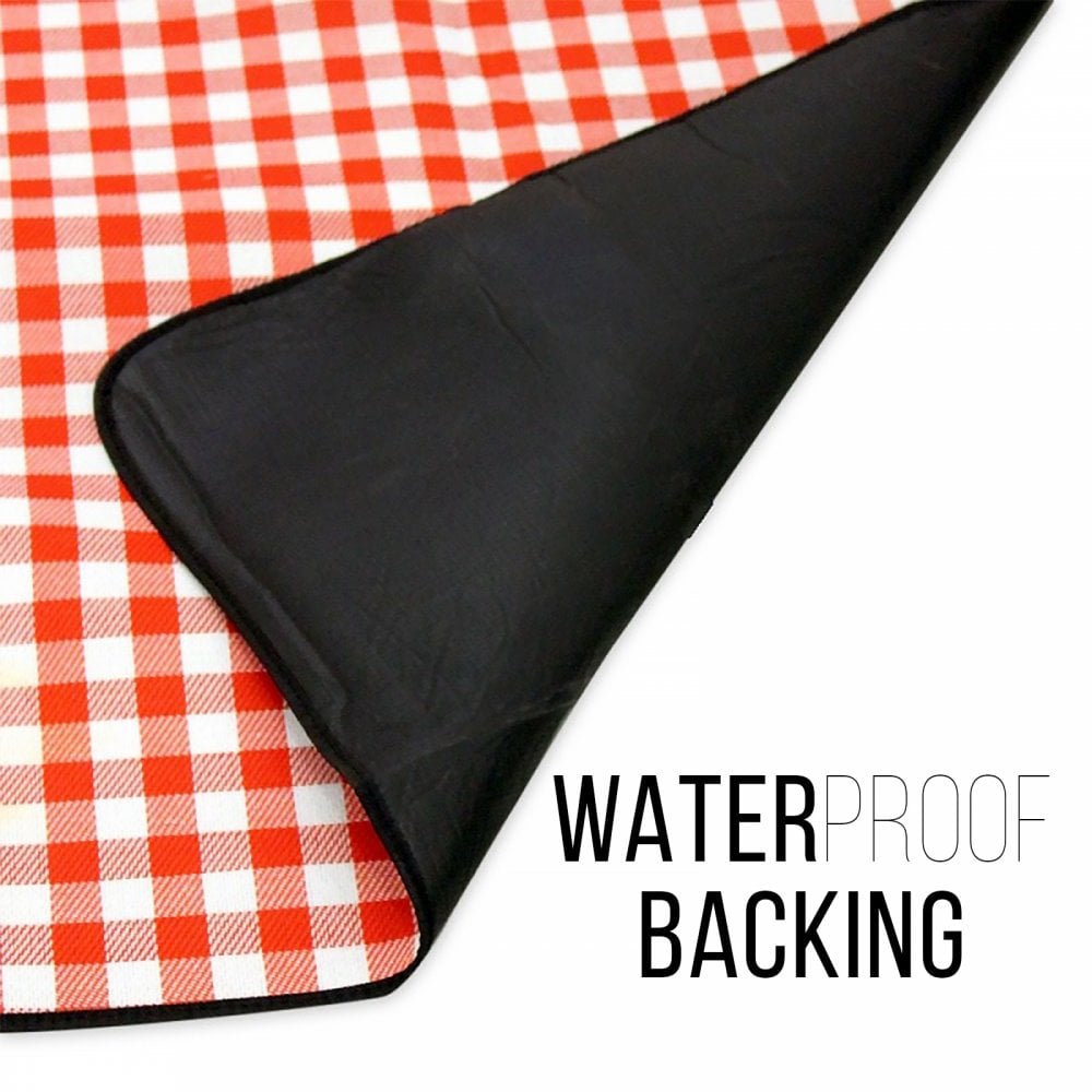 Fleece Picnic Blanket Waterproof Backing 150cm x 200cm