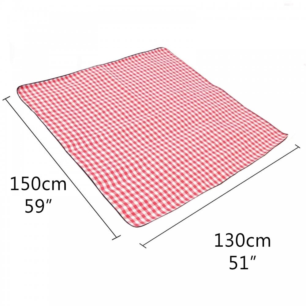 Fleece Picnic Blanket Waterproof Backing 130cm x 150cm