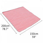 Fleece Picnic Blanket Waterproof Backing 150cm x 200cm