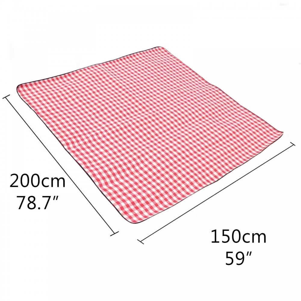 Fleece Picnic Blanket Waterproof Backing 150cm x 200cm