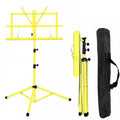 Yellow Metal Adjustable Sheet Music Stand
