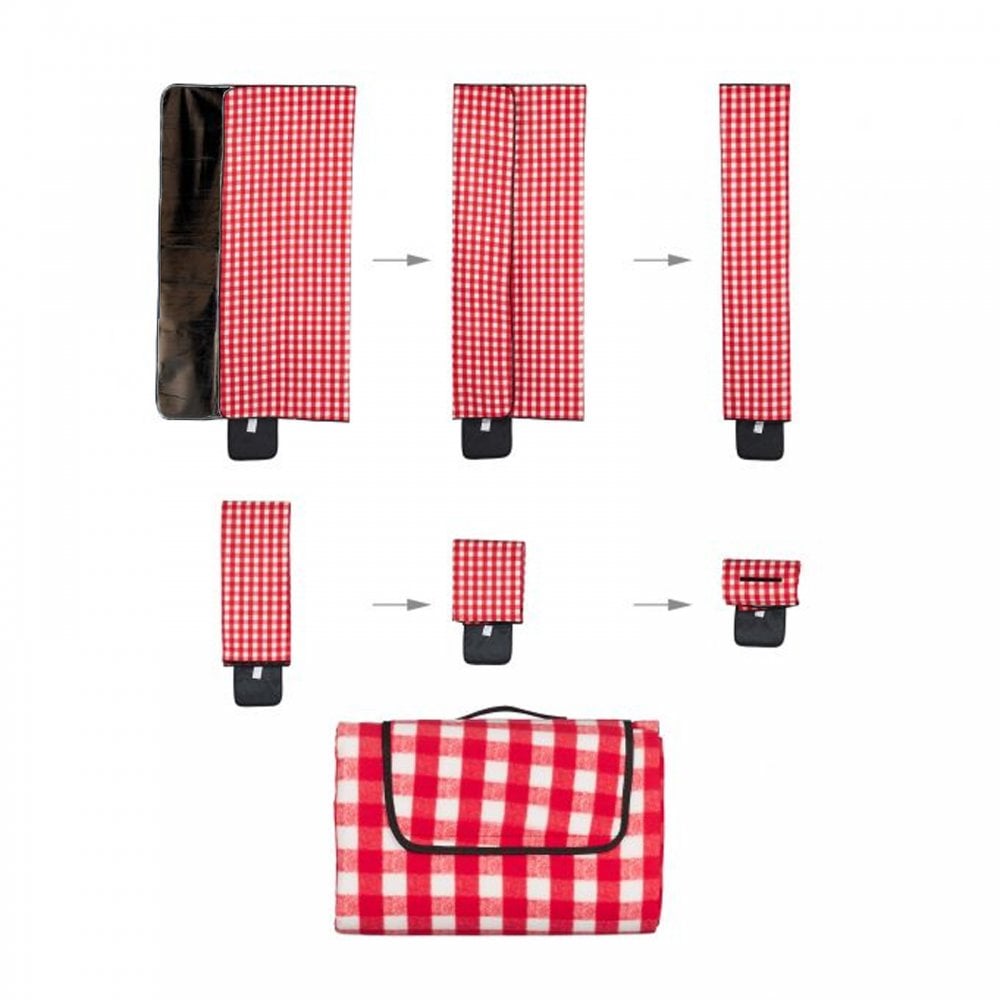 Fleece Picnic Blanket Waterproof Backing 130cm x 150cm