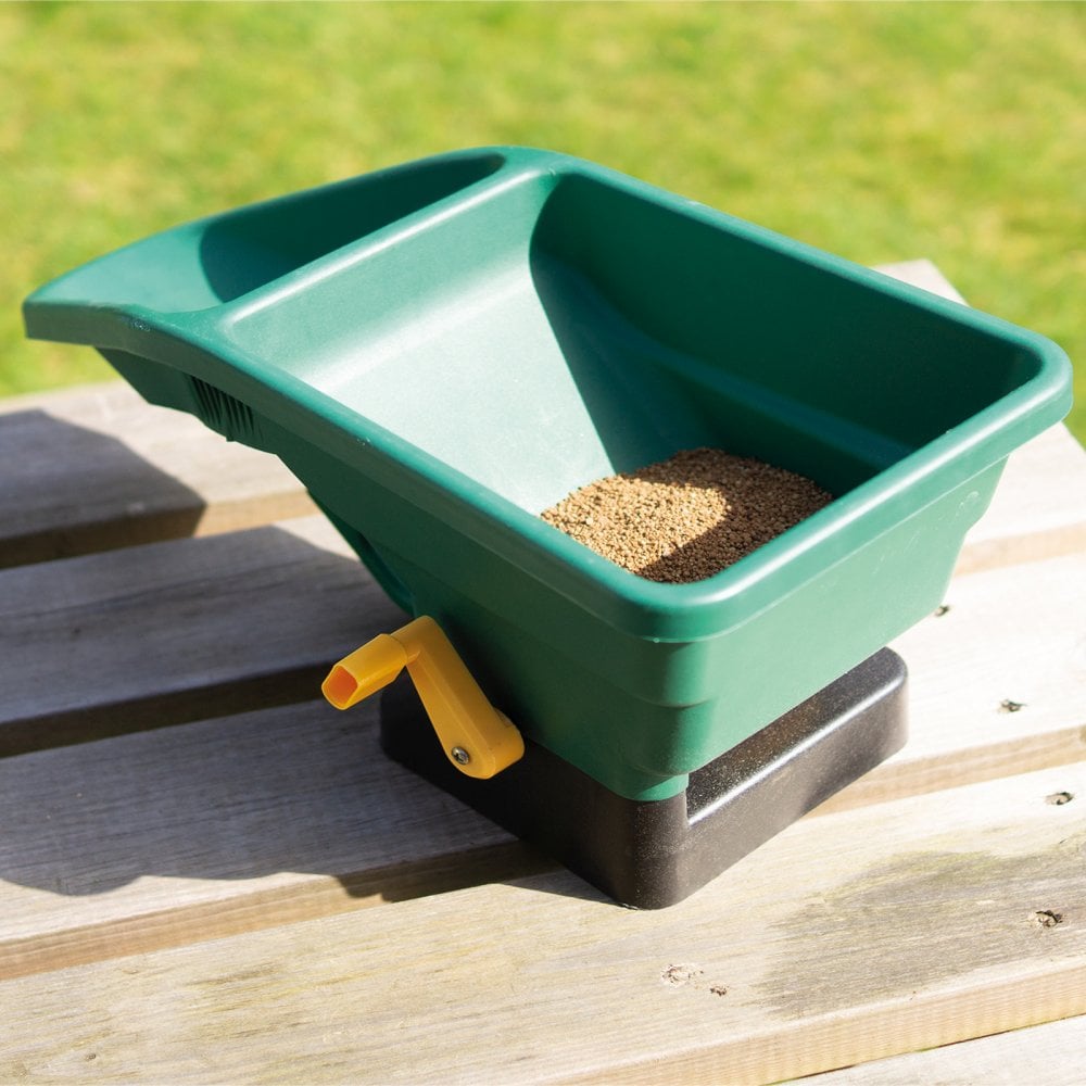 Adjustable Handheld Seed and Salt Spreader