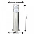 Stainless Steel Garden Post Set Interchangeable Bulb
