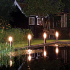 Stainless Steel Garden Post Set Interchangeable Bulb
