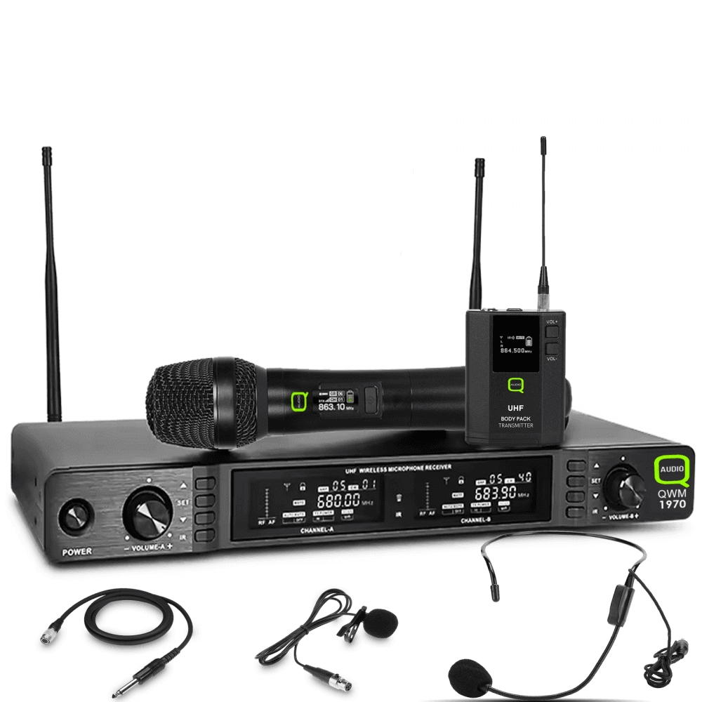 1970 True Diversity UHF Handheld Bodypack Wireless Microphones