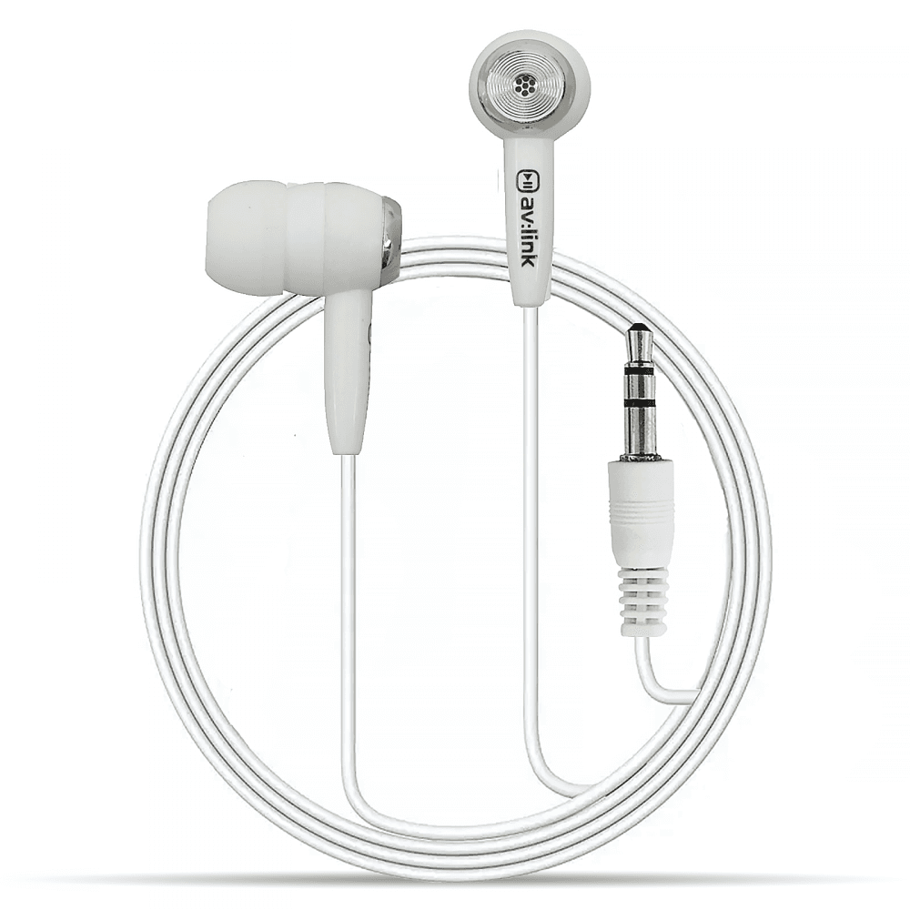 EC9W Stereo Earphones Ultra Lightweight White