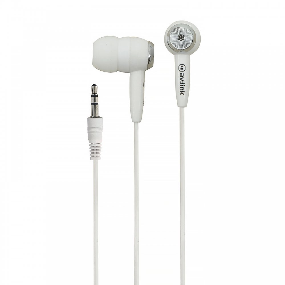 EC9W Stereo Earphones Ultra Lightweight White